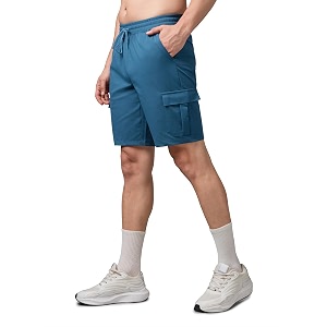 TECHNOSPORT Mens Solid Slim Fit Sports Shorts