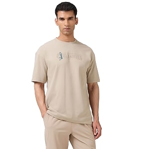 TECHNOSPORT Mens Typography Printed T-Shirt ELASTOPLUS Quick