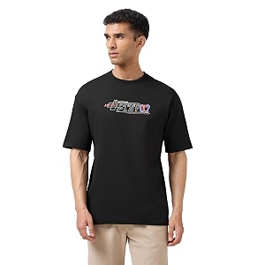 TECHNOSPORT Mens Typography Printed T-Shirt ELASTOPLUS Quick