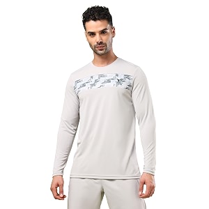 TECHNOSPORT Men Polyester Self Design Chest Print