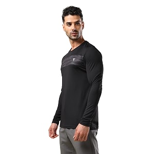 TECHNOSPORT Men Polyester Self Design Chest Print