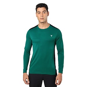 TECHNOSPORT Men Polyester Slim Fit T-Shirt -