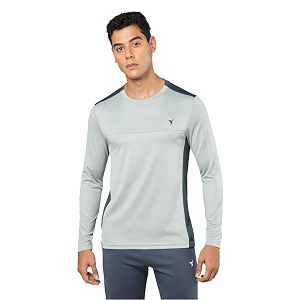 TECHNOSPORT Men Polyester Slim Fit T-Shirt -