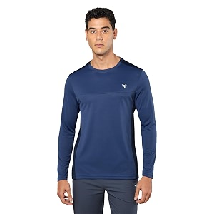 TECHNOSPORT Men Polyester Slim Fit T-Shirt -