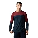 TECHNOSPORT Mens Colourblock Slim Fit Round Neck
