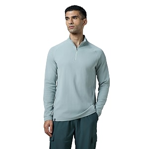 TECHNOSPORT Mens Solid Slim Fit Mock Neck