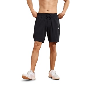 TECHNOSPORT Men Solid Slim Fit Sports Shorts