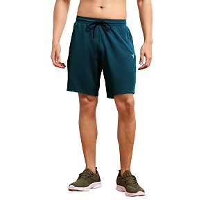 TECHNOSPORT Men Solid Slim Fit Sports Shorts