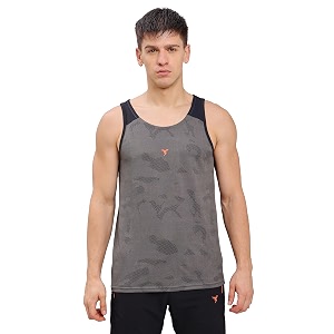 technosport mens crew neck gym vest