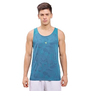 technosport mens crew neck gym vest