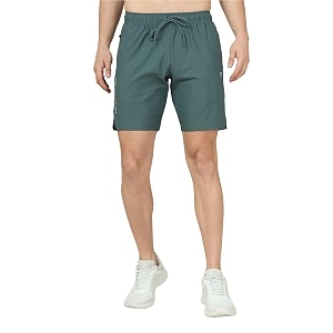 TECHNOSPORT Mens Regular Fit Solid Shorts for