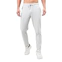 TECHNOSPORT Men's Regular Fit Track Pants with Zip Pockets, DURACOOL+ Quick Dry Stretchable Lightweight Lower for Gym Running Yoga and Sports