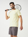 TECHNOSPORT Printed Men Round Neck Yellow T-Shirt