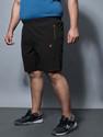 TECHNOSPORT Solid Men Black Sports Shorts