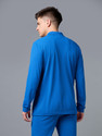 TECHNOSPORT Solid Men Polo Neck Blue T-Shirt