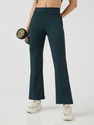 TECHNOSPORT Solid Women Green Track Pants