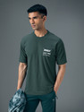 TECHNOSPORT Sporty Men Round Neck Green T-Shirt