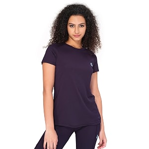 TECHNOSPORT Womens 100 Polyester Regular Fit T-Shirt