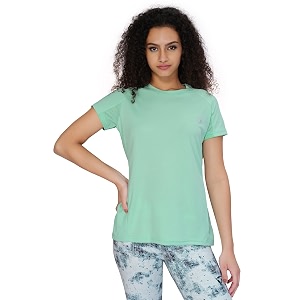 TECHNOSPORT Womens 100 Polyester Regular Fit T-Shirt