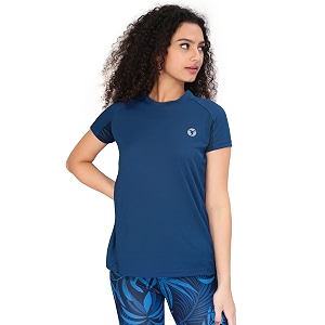 TECHNOSPORT Womens 100 Polyester Regular Fit T-Shirt