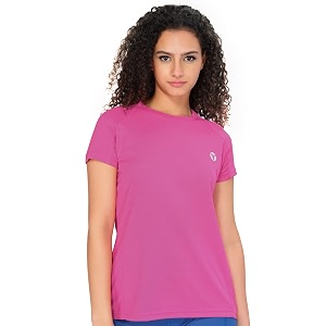 TECHNOSPORT Womens 100 Polyester Regular Fit T-Shirt