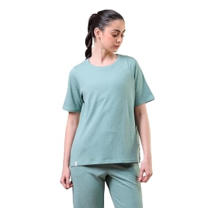 TECHNOSPORT Women Relaxed Fit Cubic Melange Round