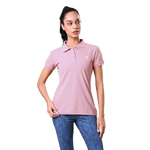 TECHNOSPORT Womens Polyester Slim Fit Solid Half