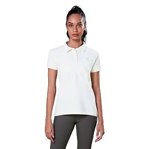 TECHNOSPORT Womens Polyester Slim Fit Solid Half