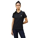 TECHNOSPORT Womens Polyester Slim Fit Solid Half