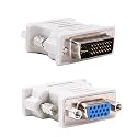 Technotech DVI-I Male 24+5pin to 15 pin VGA Female Adapter for Dual Monitor Display