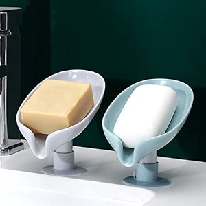 technovibes soap holder with suction cup soap dish suitable for shower bathroom kitchen sink plastic size-13cm10cm35 pack of 2