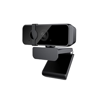 technoview full hd web camera for computer laptop 1080p 30 fps webcam with built-in mics manual focus 21 megapixel cmos camera ultra lens 360 rotation flexible mount black