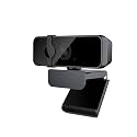 TECHNOVIEW Full HD Web Camera for Computer, Laptop, 1080p 30 FPS Webcam with Built-in Mics, Manual Focus, 2.1 Megapixel CMOS Camera, Ultra Lens, 360� Rotation, Flexible Mount (Black)