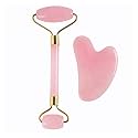 Techpro Gua Sha Facial Tool, Natural Jade Stone Guasha Board For SPA Acupuncture Therapy Trigger Point Treatment, Gua Sha Scraping Massager Tool, Face Roller And Manual Massage Stone For Skin Care