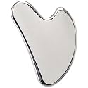 Techpro® Premium SS Gua Sha For Face | 100% 304 Stainless Steel Gua Sha | Tighten Skin Care Tools | Beauty Tool For Body Eyes Neck Massager Lymphatic Drainage, Sculpting &amp; Neck Massager (Heart Shape)