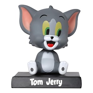 techpro super hero action figure limited edition bobblehead with mobile holder for car dashboard office desk amp study table- tom
