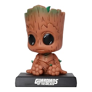 techpro super hero action figure limited edition bobblehead with mobile holder for car dashboard office desk amp study table- hanuman