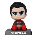 Techpro Super Hero Action Figure Limited Edition Bobblehead with Mobile Holder for Car Dashboard, Office Desk &amp; Study Table- (Super Man)