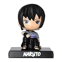 Techpro Super Hero Action Figure Limited Edition Bobblehead with Mobile Holder for Car Dashboard, Office Desk &amp; Study Table- (Sasuke Uchiha Clan)