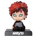 Techpro Super Hero Action Figure Limited Edition Bobblehead with Mobile Holder for Car Dashboard, Office Desk &amp; Study Table- (Shippuden Gaara)