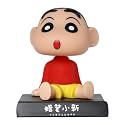 Techpro Super Hero Action Figure Limited Edition Bobblehead with Mobile Holder for Car Dashboard, Office Desk &amp; Study Table- (Shinchan)