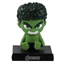Techpro Super Hero Action Figure Limited Edition Bobblehead with Mobile Holder for Car Dashboard, Office Desk &amp; Study Table (TP-Bobble Hulk)