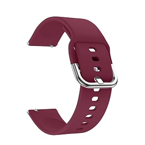 20 mm silicone strap with metal buckle for samsung galaxy watch 42mm  watch 3 41mm  watch 4 40mm44mm  watch 4 classic 42mm46mm  watch 5 40mm44mm  watch 5 pro 45mm  watch active 40mm  watch active 2 40mm44mm  gear sport