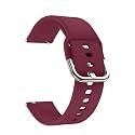 20 mm Silicone Strap With Metal Buckle For Samsung Galaxy Watch (42mm) | Watch 3 (41mm) | Watch 4 (40mm/44mm) | Watch 4 Classic (42mm/46mm) | Watch 5 (40mm/44mm) | Watch 5 Pro (45mm) | Watch Active (40mm) | Watch Active 2 (40