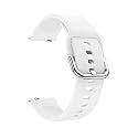 20 mm Silicone Strap With Metal Buckle For Samsung Galaxy Watch (42mm) | Watch 3 (41mm) | Watch 4 (40mm/44mm) | Watch 4 Classic (42mm/46mm) | Watch 5 (40mm/44mm) | Watch 5 Pro (45mm) | Watch Active (40mm) | Watch Active 2 (40