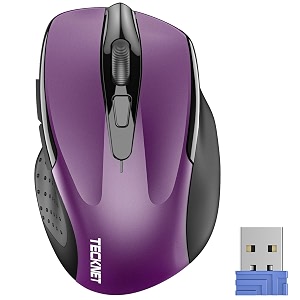 TECKNET Wireless Mouse 2.4G Ergonomic Computer Mouse