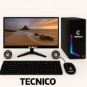 TECNICO Core i5 4th Gen Core i5 (16 GB DDR4/Windows 11 Home/20 Inch Screen/Desktop Computer Set,i5 4th Gen, 16GB RAM, 512 SSD, 20-inch LED Monitor)