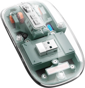 tecphile bluetooth wireless mouse multi device three mode bt1 bt2 24ghz usb receiver ambidextrous optical  gaming mouse