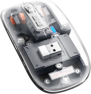 tecphile multi device bluetooth wireless mouse three mode bt1 bt2 24ghz usb receiver ambidextrous optical  gaming mouse