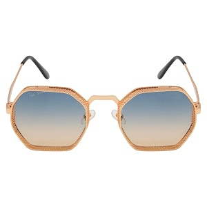 ted smith men39s women39s uv protection metal hexagon sunglasses